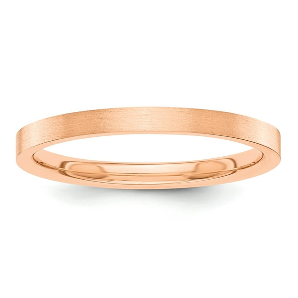 Size 10.5 Bonyak Jewelry 18k Rose Gold 1 mm Flat Band Size 10.5 Bonyak Jewelry 18k Rose Gold 1 mm Flat Band